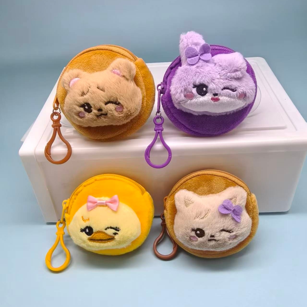 Mini Backpack Purse - Kawaii Kpop Bowknot Duck Cat Rabbit