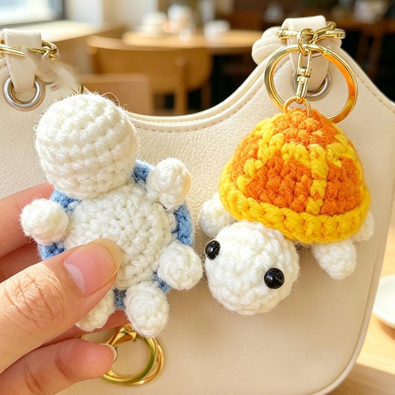 Hand Crocheted Turtle Keychain - Mini Backpack Purse review and price