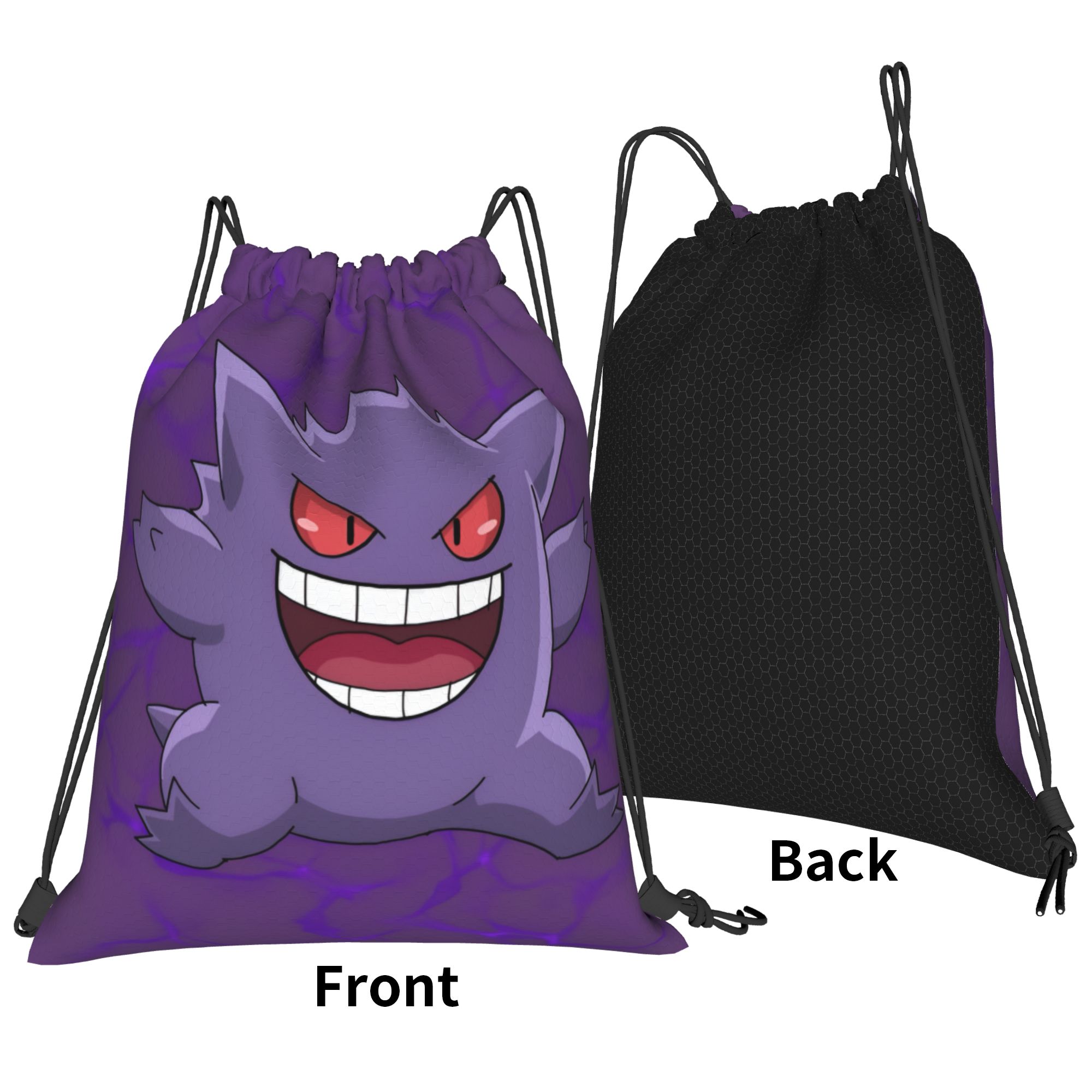 Custom Pokemoned Gengars Draws - Drawstring Gym Bag review and price